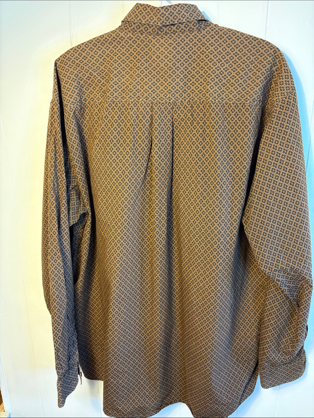 Cinch Men's Brown Geometric Button-Down Shirt Size XL - Picture 5 of 9